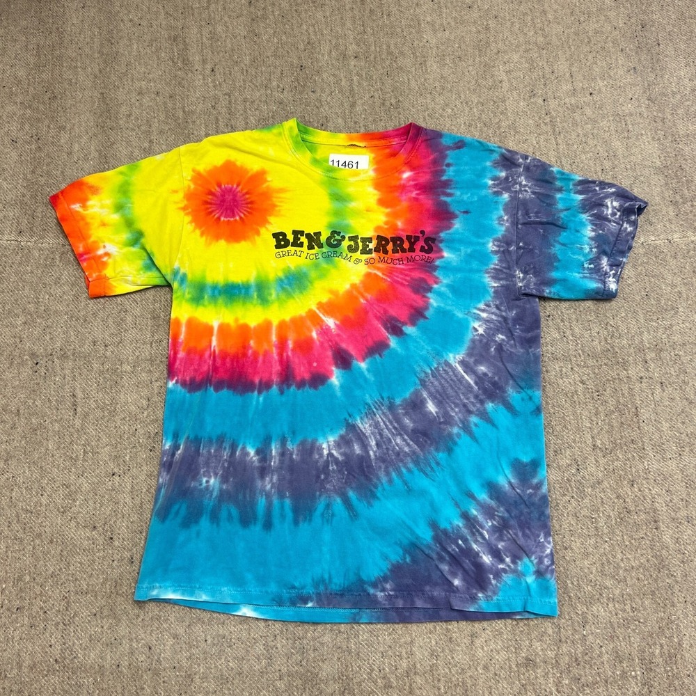 Vintage Ben & Jerry's Shirt Mens Medium 2000s Y2K Tie‎ Dye